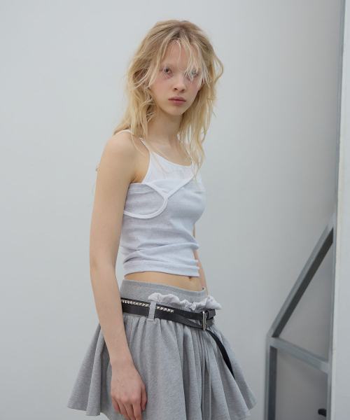 LCDC TM(エルシーディーシーティーエム)の「TRIPLE LAYERED TOP (LIGHT GREY)(Tシャツ/カットソー・レディース・その他・SMALL/MEDIUM)」の11枚目の写真