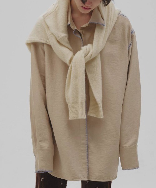 TODAYFUL/トゥデイフル】Softsuede Embroidery Shirts/ソフト