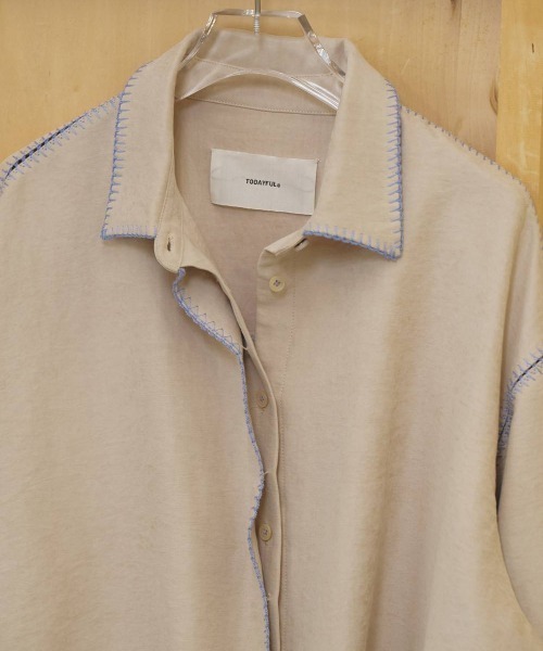 TODAYFUL/トゥデイフル】Softsuede Embroidery Shirts/ソフト