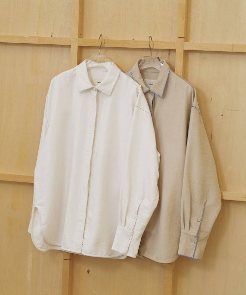 TODAYFUL/トゥデイフル】Softsuede Embroidery Shirts/ソフト 