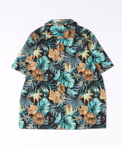 Kahiko(カヒコ)の「【Kahiko】SURF&Palms マークMEN'S開襟シャツ(シャツ/ブラウス・メンズ・ブラックミックス/ブラック/ホワイト/グリーン・FREE)」の5枚目の写真