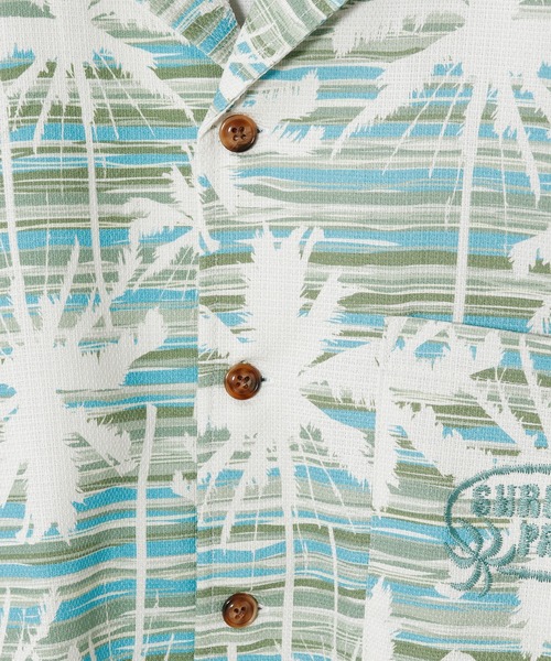 Kahiko(カヒコ)の「【Kahiko】SURF&Palms マークMEN'S開襟シャツ(シャツ/ブラウス・メンズ・ブラックミックス/ブラック/ホワイト/グリーン・FREE)」の9枚目の写真