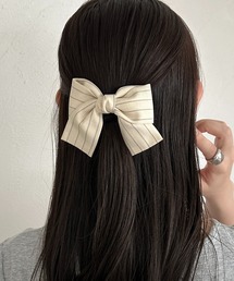 apres jour mignon | 【apresjour mignon×ARIAZ】ストライプリボンバレッタ(ヘアピン)