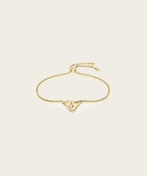 SWAROVSKI | 【公式】【スワロフスキー】Classica ブレスレット, ラウンドカット, インターロッキング, ホワイト, スターリングシルバー, 18Kゴールドコーティング(ブレスレット)