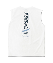 Pendulum（ペンデュラム）の「サーフグラフィックスリーブレス LQ7TU451_WHITE（Tシャツ/カットソー）」