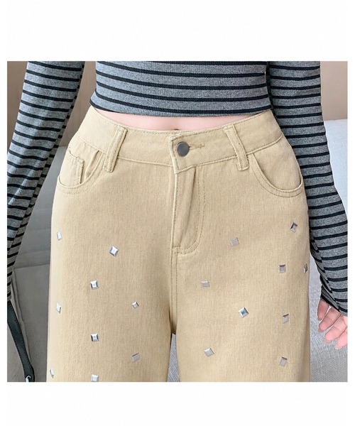 inst.ALL(インストール)の「ランダムメタルワイドパンツ(その他パンツ・レディース・ベージュ・L)」の8枚目の写真