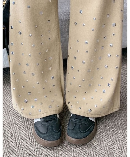 inst.ALL(インストール)の「ランダムメタルワイドパンツ(その他パンツ・レディース・ベージュ・L)」の10枚目の写真