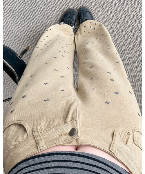 inst.ALL(インストール)の「ランダムメタルワイドパンツ(その他パンツ・レディース・ベージュ・L)」の11枚目の写真