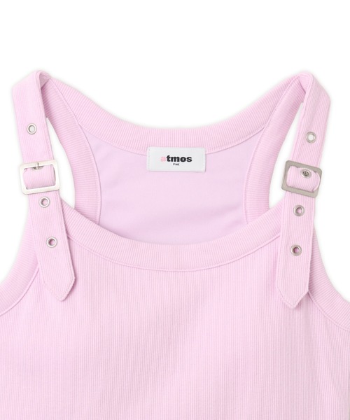 atmos pink（アトモスピンク）の「atmos pink Belt Tank Top  / アトモス ピンク ベルト タンクトップ（タンクトップ・レディース・ホワイト/ブラック/ピンク・FREE）」の6枚目の写真