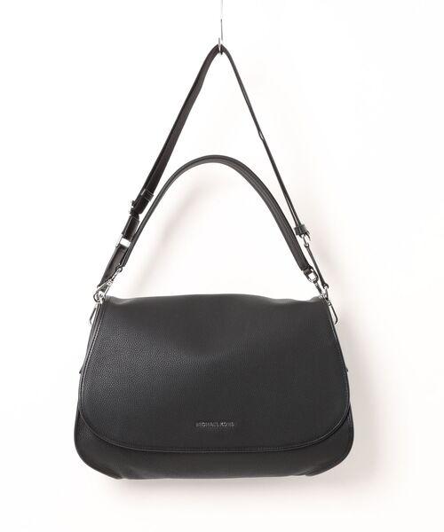 MICHAEL KORS（マイケルコース）の「HOLMES ぺブルレザー コンバーチブル クロスボディバッグ エクストララージ（ショルダーバッグ・メンズ・ブラック・FREE）」の5枚目の写真