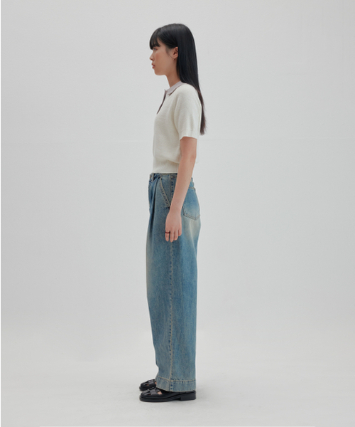 NONBLANK（ノンブランク）の「ラグランハーフスリーブカラークロップニット_IVORY（ニット/セーター・レディース・その他・SMALL）」の9枚目の写真