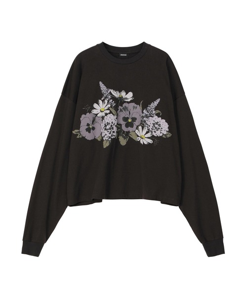 ZUCCa(ズッカ)の「BOUQUET T / カットソー(Tシャツ/カットソー・レディース・ライトグレー/ベージュ/ダークグレー・M size)」の3枚目の写真
