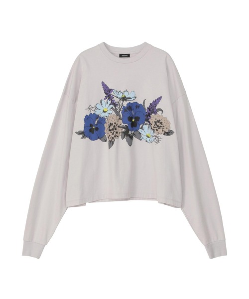 ZUCCa(ズッカ)の「BOUQUET T / カットソー(Tシャツ/カットソー・レディース・ライトグレー/ベージュ/ダークグレー・M size)」の7枚目の写真