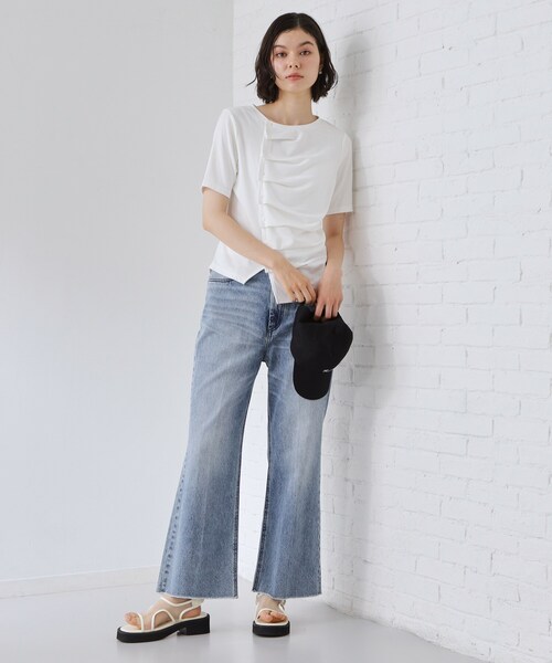 THE SHOP TK (ザ ショップ ティーケー )の「フロントタックカットソー(Tシャツ/カットソー・レディース・ブラック/グレー/オフホワイト・12/13)」の11枚目の写真