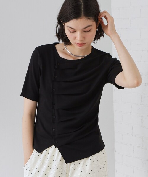 THE SHOP TK (ザ ショップ ティーケー )の「フロントタックカットソー(Tシャツ/カットソー・レディース・ブラック/グレー/オフホワイト・12/13)」の17枚目の写真