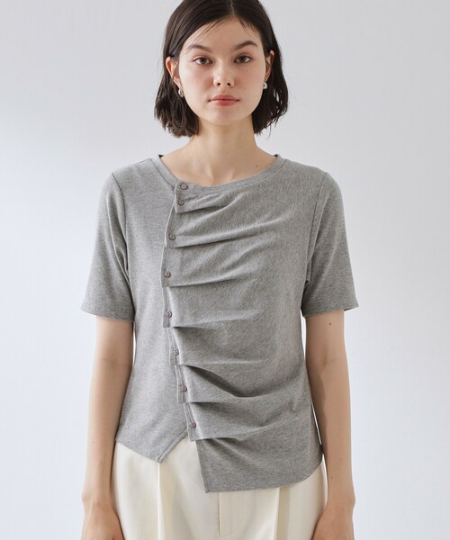 THE SHOP TK (ザ ショップ ティーケー )の「フロントタックカットソー(Tシャツ/カットソー・レディース・ブラック/グレー/オフホワイト・12/13)」の21枚目の写真