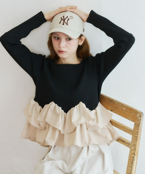 Olu.（オルドット）の「【NEW ERA/Olu.別注カラー】9FORTYキャップ（キャップ・レディース・ネイビー/グレー/ライトブラウン/ライトベージュ・FREE）」の13枚目の写真