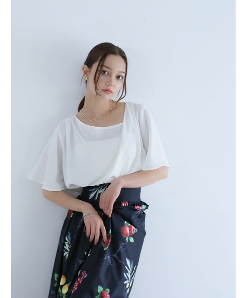 fifth(フィフス)の「【shieセレクト】変形ドレーププルオーバー(シャツ/ブラウス・レディース・ブラック/ブルーグレー/ホワイト・M)」の14枚目の写真
