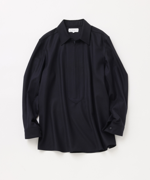 UNFOLLOW（アンフォロー）の「【FOLL / フォル】sp130s wool flunnel pullover shirt（シャツ/ブラウス・メンズ・グレー/ネイビー・3/2）」の2枚目の写真