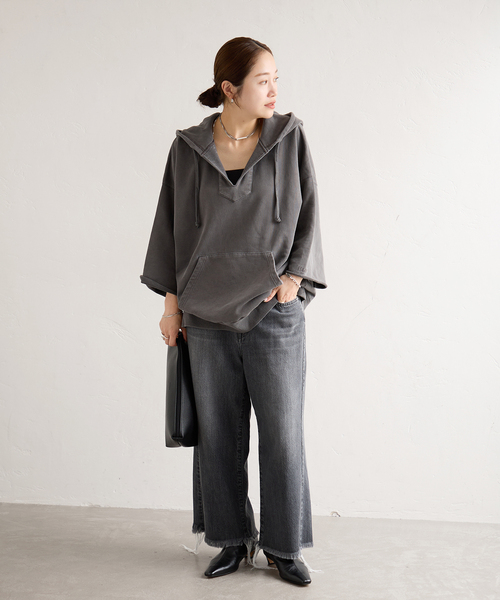 NEEDBY heritage(ニードバイヘリテージ)の「【NEEDBY heritage/ニードバイ ヘリテージ】 ENA(デニムパンツ・レディース・ブラック・26/25/24)」の2枚目の写真