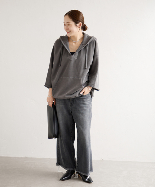 NEEDBY heritage(ニードバイヘリテージ)の「【NEEDBY heritage/ニードバイ ヘリテージ】 ENA(デニムパンツ・レディース・ブラック・26/25/24)」の4枚目の写真