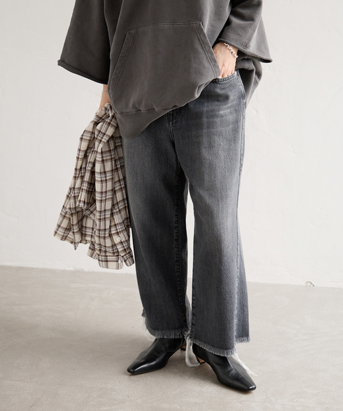 NEEDBY heritage(ニードバイヘリテージ)の「【NEEDBY heritage/ニードバイ ヘリテージ】 ENA(デニムパンツ・レディース・ブラック・26/25/24)」の5枚目の写真