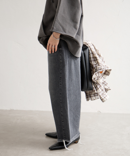 NEEDBY heritage(ニードバイヘリテージ)の「【NEEDBY heritage/ニードバイ ヘリテージ】 ENA(デニムパンツ・レディース・ブラック・26/25/24)」の6枚目の写真