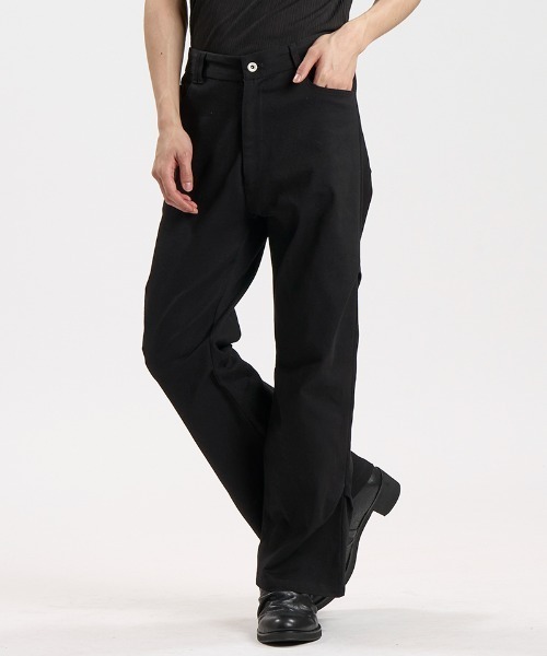 NO ID.(ノーアイディ)の「mp15307-ストレッチワイドレッグPT パンツ(859006-549P)(その他パンツ・メンズ・ブラック・2/1)」の9枚目の写真