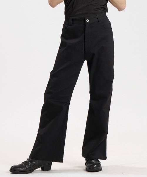 NO ID.(ノーアイディ)の「mp15307-ストレッチワイドレッグPT パンツ(859006-549P)(その他パンツ・メンズ・ブラック・2/1)」の10枚目の写真