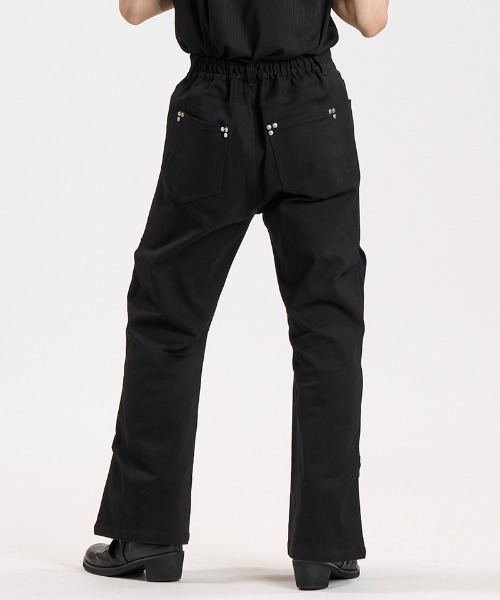 NO ID.(ノーアイディ)の「mp15307-ストレッチワイドレッグPT パンツ(859006-549P)(その他パンツ・メンズ・ブラック・2/1)」の12枚目の写真