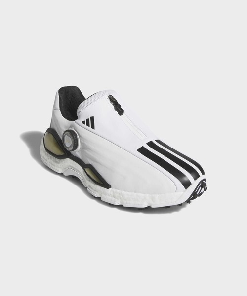 adidas(アディダス)の「コードカオス 27 ボア スパイクレス ゴルフシューズ / CODECHAOS 27 BOA SPIKELESS GOLF SHOES【adidas Golf/アディダスゴルフ】(スニーカー・レディース・ホワイト×ブラック・22.5cm/23.5cm/24.5cm/25.5cm/23.0cm/24.0cm/25.0cm/26.0cm/22.0cm)」の4枚目の写真