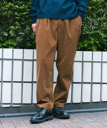 ワイドテーパードコールパンツ