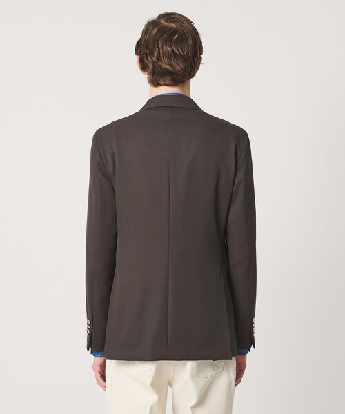 UNITED ARROWS(ユナイテッドアローズ)の「ギャバジン ダブル 4ボタン ブレザー SーMODEL(テーラードジャケット・メンズ・ダークブラウン/ブラック・50/46/48)」の11枚目の写真
