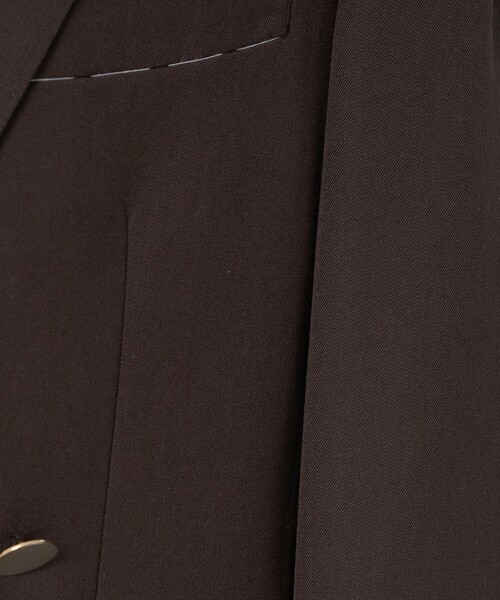 UNITED ARROWS(ユナイテッドアローズ)の「ギャバジン ダブル 4ボタン ブレザー SーMODEL(テーラードジャケット・メンズ・ダークブラウン/ブラック・50/46/48)」の16枚目の写真