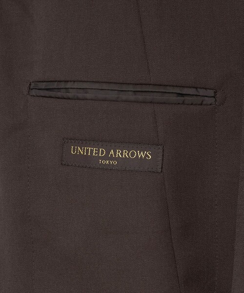 UNITED ARROWS(ユナイテッドアローズ)の「ギャバジン ダブル 4ボタン ブレザー SーMODEL(テーラードジャケット・メンズ・ダークブラウン/ブラック・50/46/48)」の19枚目の写真