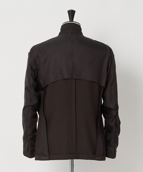 UNITED ARROWS(ユナイテッドアローズ)の「ギャバジン ダブル 4ボタン ブレザー SーMODEL(テーラードジャケット・メンズ・ダークブラウン/ブラック・50/46/48)」の21枚目の写真