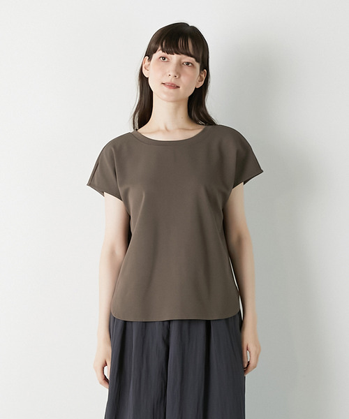 LOGEMENT DE CLAIRE（ロジュモンドクレール）の「【LOURMARIN】クルーネックプルオーバー（Tシャツ/カットソー・レディース・グレー/ブラック/アイボリー・FREE）」の3枚目の写真