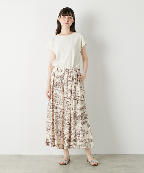 LOGEMENT DE CLAIRE（ロジュモンドクレール）の「【LOURMARIN】クルーネックプルオーバー（Tシャツ/カットソー・レディース・グレー/ブラック/アイボリー・FREE）」の4枚目の写真