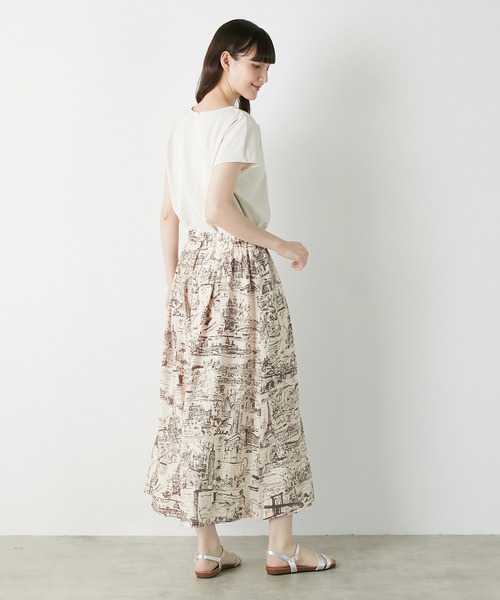 LOGEMENT DE CLAIRE（ロジュモンドクレール）の「【LOURMARIN】クルーネックプルオーバー（Tシャツ/カットソー・レディース・グレー/ブラック/アイボリー・FREE）」の10枚目の写真