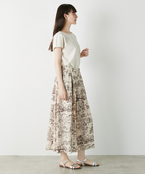 LOGEMENT DE CLAIRE（ロジュモンドクレール）の「【LOURMARIN】クルーネックプルオーバー（Tシャツ/カットソー・レディース・グレー/ブラック/アイボリー・FREE）」の11枚目の写真