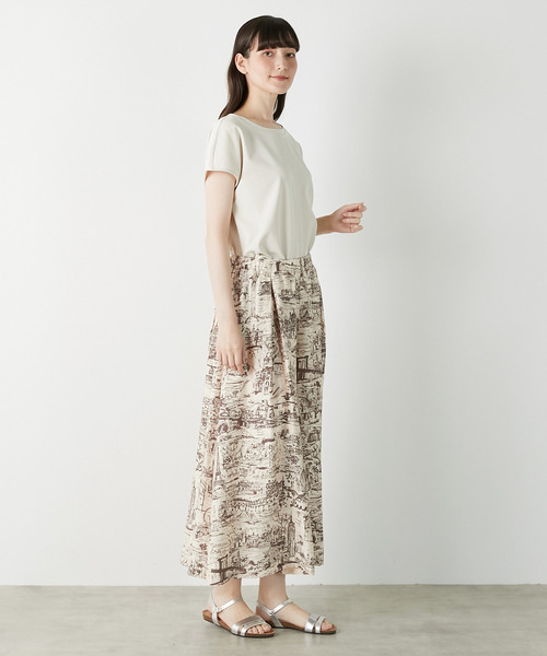 LOGEMENT DE CLAIRE（ロジュモンドクレール）の「【LOURMARIN】クルーネックプルオーバー（Tシャツ/カットソー・レディース・グレー/ブラック/アイボリー・FREE）」の12枚目の写真