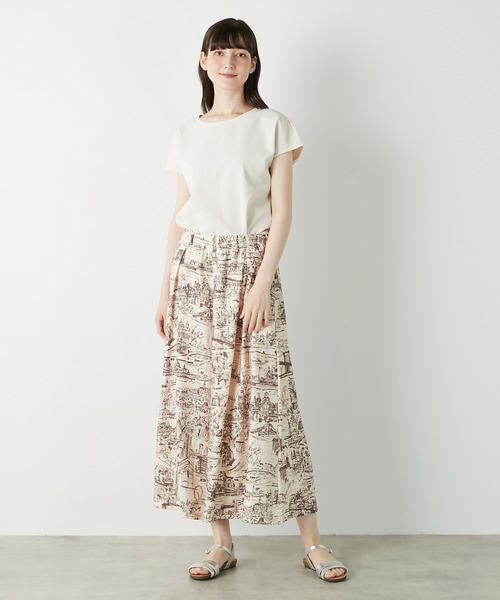 LOGEMENT DE CLAIRE（ロジュモンドクレール）の「【LOURMARIN】クルーネックプルオーバー（Tシャツ/カットソー・レディース・グレー/ブラック/アイボリー・FREE）」の13枚目の写真