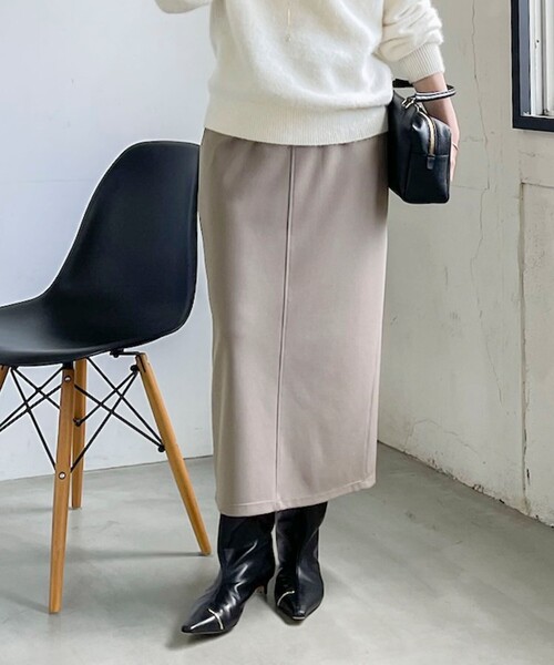 NOLLEY’S Sophi(ノーリーズソフィ)の「【BECシリーズ】《セットアップ対応》ウォッシャブルライトダンボールジョーゼット2WAYタイトスカート(スカート・レディース・カーキ/ブラック/ダークブラウン・34/36/38/40)」の1枚目の写真