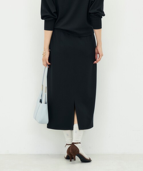 NOLLEY’S Sophi(ノーリーズソフィ)の「【BECシリーズ】《セットアップ対応》ウォッシャブルライトダンボールジョーゼット2WAYタイトスカート(スカート・レディース・カーキ/ブラック/ダークブラウン・34/36/38/40)」の16枚目の写真