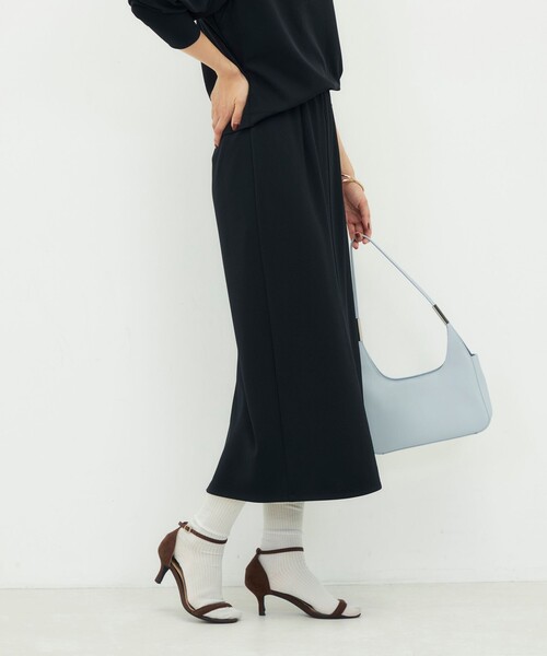 NOLLEY’S Sophi(ノーリーズソフィ)の「【BECシリーズ】《セットアップ対応》ウォッシャブルライトダンボールジョーゼット2WAYタイトスカート(スカート・レディース・カーキ/ブラック/ダークブラウン・34/36/38/40)」の17枚目の写真