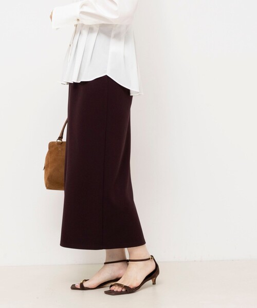 NOLLEY’S Sophi(ノーリーズソフィ)の「【BECシリーズ】《セットアップ対応》ウォッシャブルライトダンボールジョーゼット2WAYタイトスカート(スカート・レディース・カーキ/ブラック/ダークブラウン・34/36/38/40)」の20枚目の写真