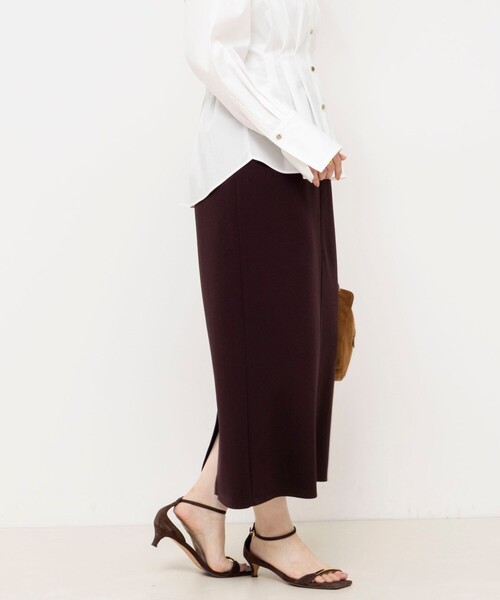 NOLLEY’S Sophi(ノーリーズソフィ)の「【BECシリーズ】《セットアップ対応》ウォッシャブルライトダンボールジョーゼット2WAYタイトスカート(スカート・レディース・カーキ/ブラック/ダークブラウン・34/36/38/40)」の22枚目の写真