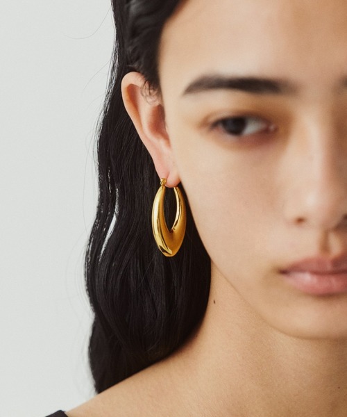 kiehtova（キエトヴァ）の「【kiehtova】REEF HOOP PIERCE/リーフ フープ ピアス KT36（ピアス（両耳用）・レディース・ゴールド/シルバー・FREE）」の6枚目の写真