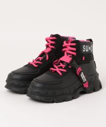 Burner（バーナー）の「【Cr+ov（クローヴ）】ネオンレース ハイカットスニーカーブーツ cro-boots-12-29（ブーツ）」