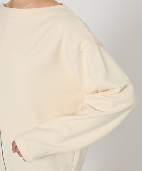 BABYLONE(バビロン)の「フロントZIPスウェット(スウェット・レディース・ホワイト/ブラック/ブラウン・フリー)」の12枚目の写真